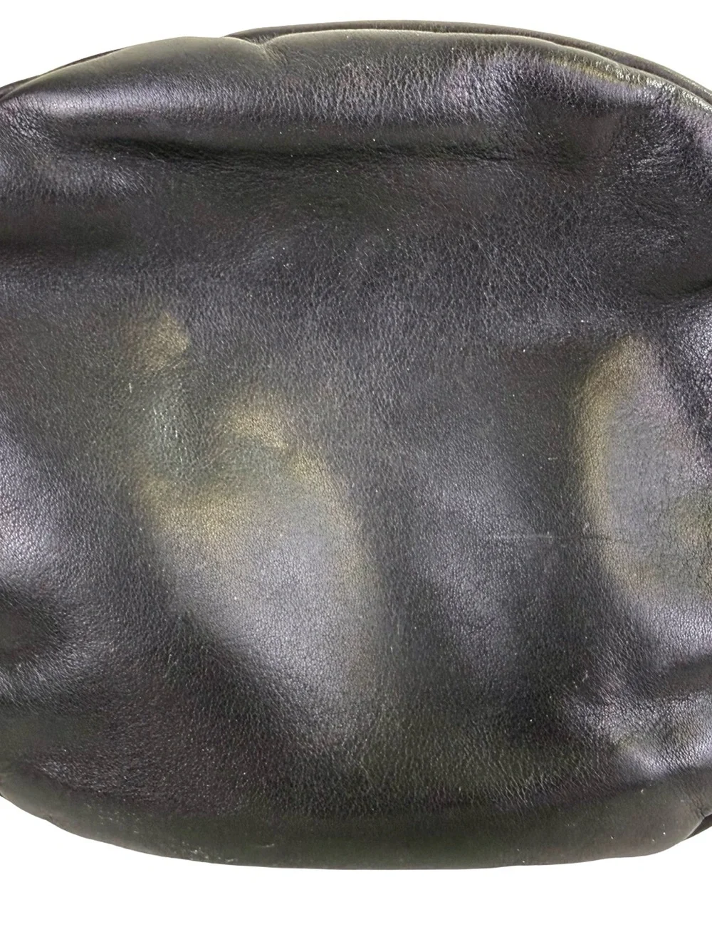 CHANEL CC LOGO BUCKET BAG IN BLACK LAMBSKIN LEATHER